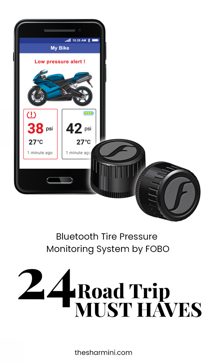Best Car Travel Accessories Bluetooth Tire Pressure Monitoring System by FOBO