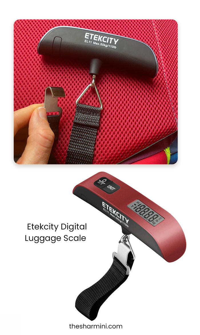 Etekcity Digital Luggage Scale - Travel Gear for Women