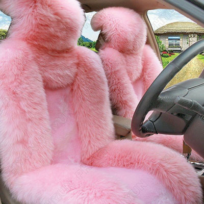Car Travel Accessories 
Fluffy Pink Seat Covers
