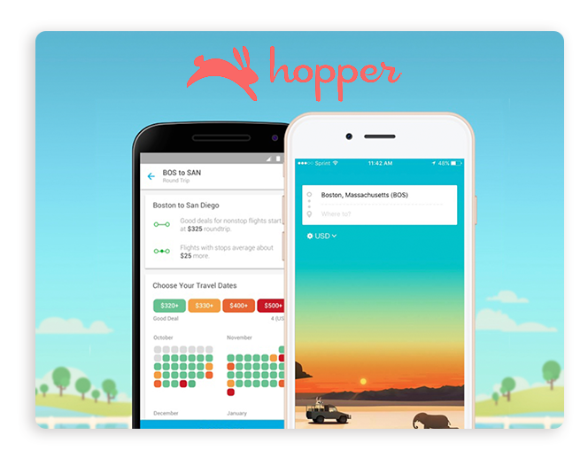 Best Last Minute Flights App - Hopper