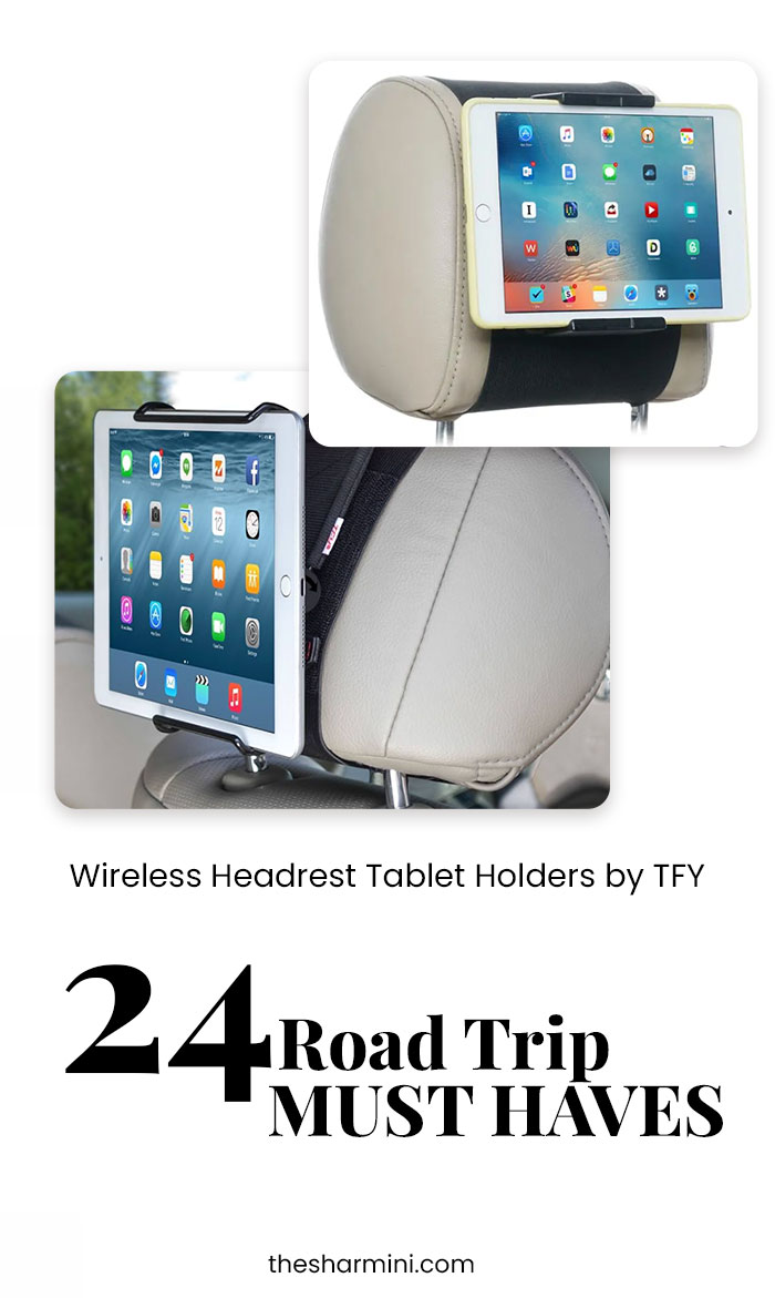 Tech Road Trip Accessories Wireless Headrest Tablet 