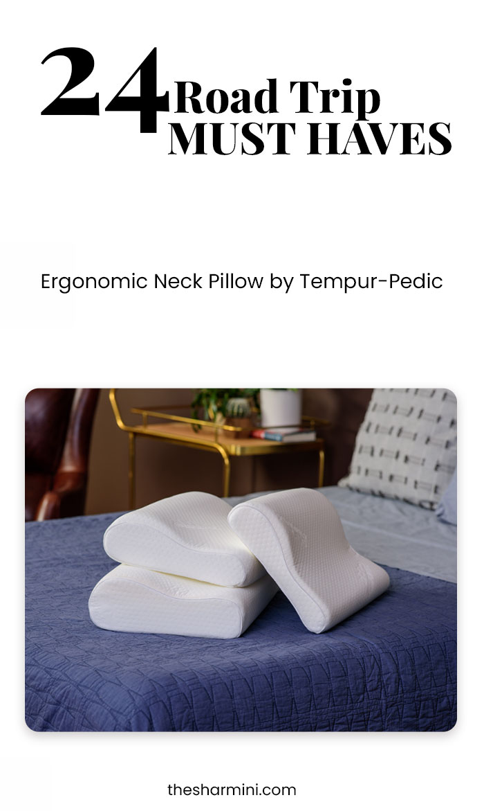 Best Car Travel Gear Ergonomic Neck Pillow by Tempur Pedic 